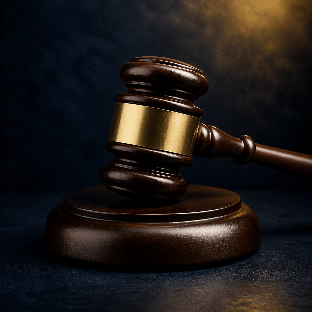Wooden legal gavel